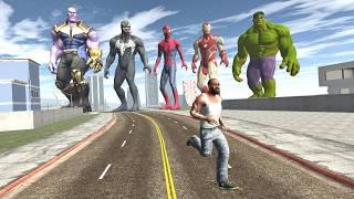 Franklin Become Avengers in Indian Bike Driving 3D