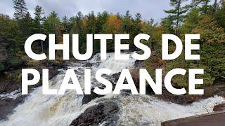 The Chutes de Plaisance Waterfall and Historic Village in North Nation Mills, Quebec