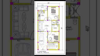 20*40 House plan 20x40 || 20 by 40  800 sqft ghar ka naksha