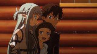 [HD/ENGSUB] Kirito, Asuna & Yui re-bought their house together | Sword Art Online S2