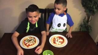 PIZZA CHALLENGE  with Damian and Deion