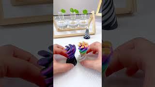 3D Printed Toy Snowflake Cone Spiral #diy #3dprinting