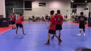 Central Cal Boys Volleyball 18-1 vs 805 Elite 18 12-11-16 Set 1