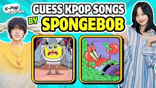 GUESS KPOP SONG BY SPONGEBOB IMAGE ! |KPOP GAMES  KPOP QUIZ |