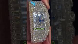 $1.5 MILLION DOLLAR GIA certified Diamond Pristine timepiece! Authorized dealers, hit us up!#shorts