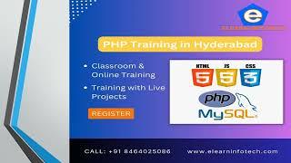 PHP Training in Hyderabad with Live projects