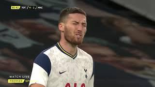 Spurs and Matt Doherty penalised for a hand ball