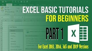 Excel Basic Tutorials For Beginner Part 1