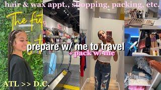 vlog: prepare to travel + pack with me ️ (hair/wax appt., shopping, packing, etc.) | alyssa howard