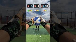 ENJOYMENT ASMR CATCH THE BALL WITH GOALKEEPER GLOVES   #shorts #viral #challenge