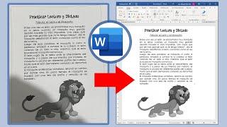 Como convertir una imagen a un texto editable en Word