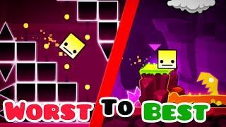 Geometry Dash Main Levels Worst to Best