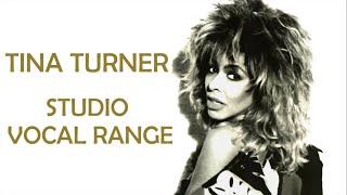 Studio Vocal Range - Tina Turner [F2-F#7]