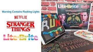 Stranger Things Lite Brite In Action (short edit)| Warning Contains Flashing Lights