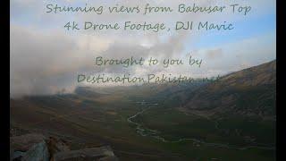 Babusar Top - 4K Drone Footage with clouds