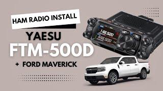 Installing a Yaesu FTM500 VHF HAM Radio in the Ford Maverick + 3rd Brake Light Dual Mount Antenna