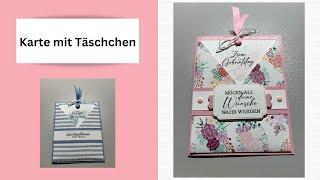 Karte mit Täschchen! Mit den Produkten von Stampin`UP!