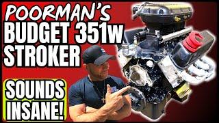 Junkyard 351w Stroker Build SOUNDS INSANE "THE FORD 387" Budget Horsepower!