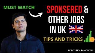 How to Find SPONSORED and OTHER JOBS in UK| Tips and tricks for everyone| Student help UK