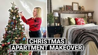 Cozy Christmas Apartment Makeover  DIY decor + small space tips