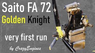 Saito FA72 Golden Knight very first run