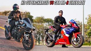 Kawasaki H2 VS Honda CBR 1000RR-R | Craziest Vlog Ever!!