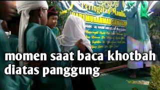 momen lucu putra putri pengajian baca khotbah