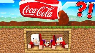 Maizen FAMILY Bunker vs Coca Cola Flood in Minecraft! - Parody Story(JJ and Mikey TV)