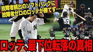 ロッテが「真の最弱」と言われる真相…故障者続出のソフトバンクにすら勝てず最下位転落となった理由がヤバすぎた…浮上の兆しが見えない問題点の数々に言葉を失う…【プロ野球】