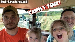 Family Helping With Making First Cut Hay!!