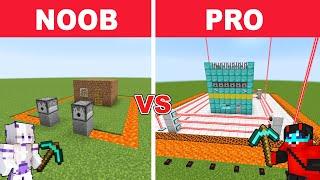 Best of NOOB vs PRO: SAFEST SECURITY Base Build Challenge! Minecraft