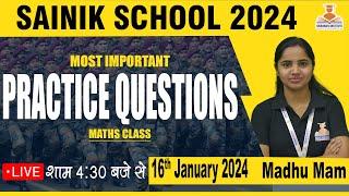 Most Important Practice Questions || Maths Class || SAINIK SCHOOL ONLINE COACHING