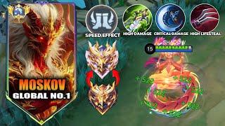 Savage!! Top Global Moskov Best 1 Hit Build 2024! Broken Build (most recommend build ) Top 1 MLBB!!