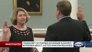 Transcript of Sununu's interview about Justice Hantz Marconi released