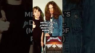 METALLICA’S DEMO VS OFFICIAL RELEASE (MASTER OF PUPPETS) #metal #metallica #rock