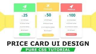 Online Tutorial for Pricing Table Design in CSS With Demo and Free Source Code Download