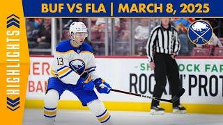 Josh Norris Plays First Game As A Buffalo Sabre | Sabres Face Loss To Florida Panthers | Highlights