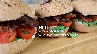 BLT Sandwich with homemade wholewheat bread rolls | Traditional, but not