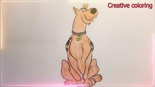 Draw and color a picture of the dog "Scooby - Doo"