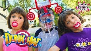 DUNK HAT CHALLENGE Family Fun Game!