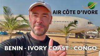 AIR CÔTE D'IVORE A320 Cotonou - Abidjan - Kinshasa | Journey to the Heart of Darkness !