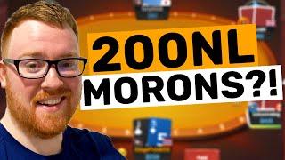 200NL IS FULL OF MORONS?! - GingePoker Stream Highlights