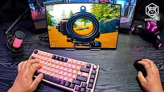 EWEADN GS75 Keyboard Unboxing ASMR | PUBG MOBILE 120 FPS + HDR HD PC Emulator Gameplay (POV)