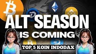 5 Koin indodax yang akan naik hari ini - koin crypto yang menjanjikan 2024 - koin crypto potensial