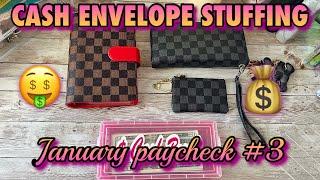 CASH ENVELOPE STUFFING + SINKING FUNDS | JANUARY PAYCHECK #3 | DAISYBUDGETS