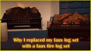 TURBRO the Electric Log Set (Faux Fire) EF23-LG