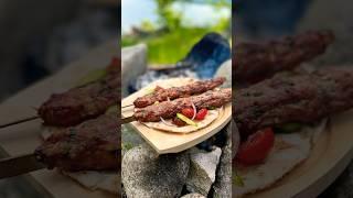 Kebab #shorts #kebab #outdoorcooking #kitchen #eating #nature #люлякебаб #еда #їжа #asmr #cooking