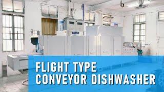 Brand New Flight Type Conveyor Dishwasher Machine