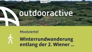 Flyover-Video: Winterrundwanderung entlang der 2. Wiener Hochquellwasserleitung am 3. Januar 2025