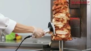 Straight Kebab Slicer - the ultimate tool for slicing perfect, uniform cuts of meat for your kebabs.